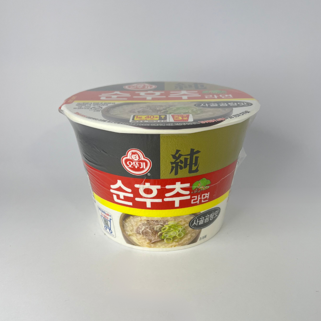 오뚜기 순후추라면 사골곰탕맛 용기 105G(OTG 黑胡椒拉面汤 105G)