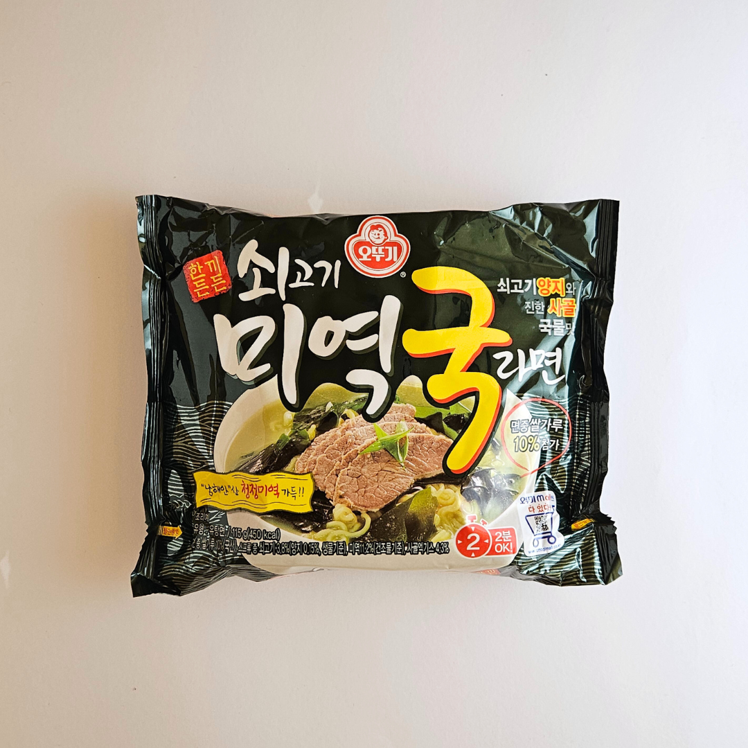 오뚜기 쇠고기미역국라면 115g(OTG Seaweed&Beef Soup Ramen 115g)[SINGLE]