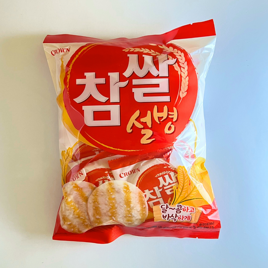 크라운 참쌀설병 128g(皇冠米果(甜) 128g)