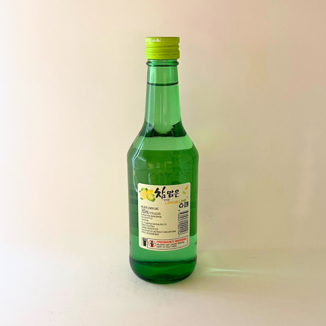 참맑은소주 레몬라임-1 360ml(Charm Soju LemonLime-1 360ML)