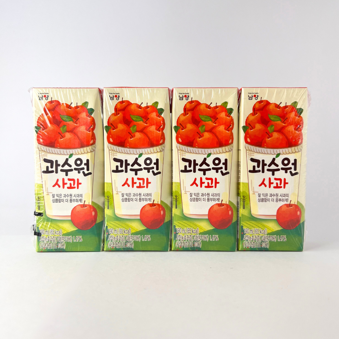 남양 과수원 사과 190ml*4(NY Gwasoowon Apple juice 190ml*4)[MULTI]