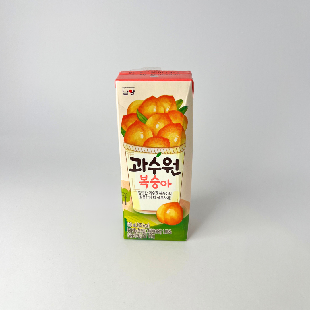 남양 과수원 복숭아 190ml(NY Gwasoowon 桃汁 190ml)[SINGLE]