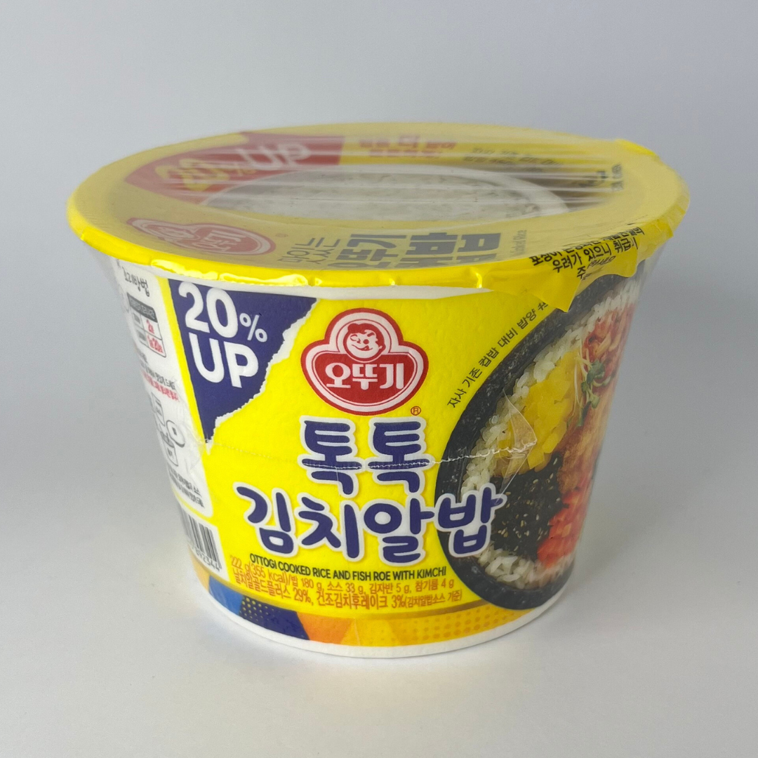 오뚜기 컵밥 톡톡 김치알밥 222g(OTG Fishroe&Kimchi Cup Rice 222g)