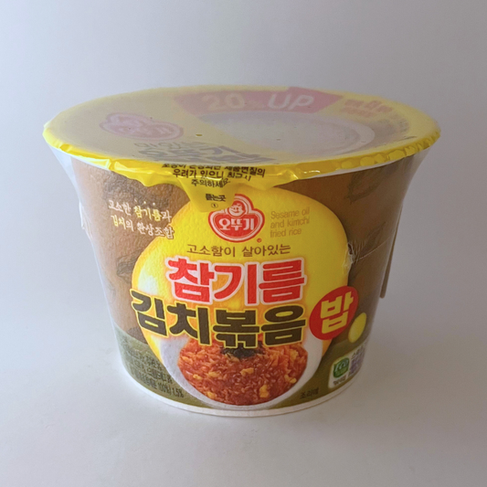 오뚜기 컵밥 참기름 김치 볶음밥 259G(OTG Sesame Oil and Kimchi Fried Rice 259G)