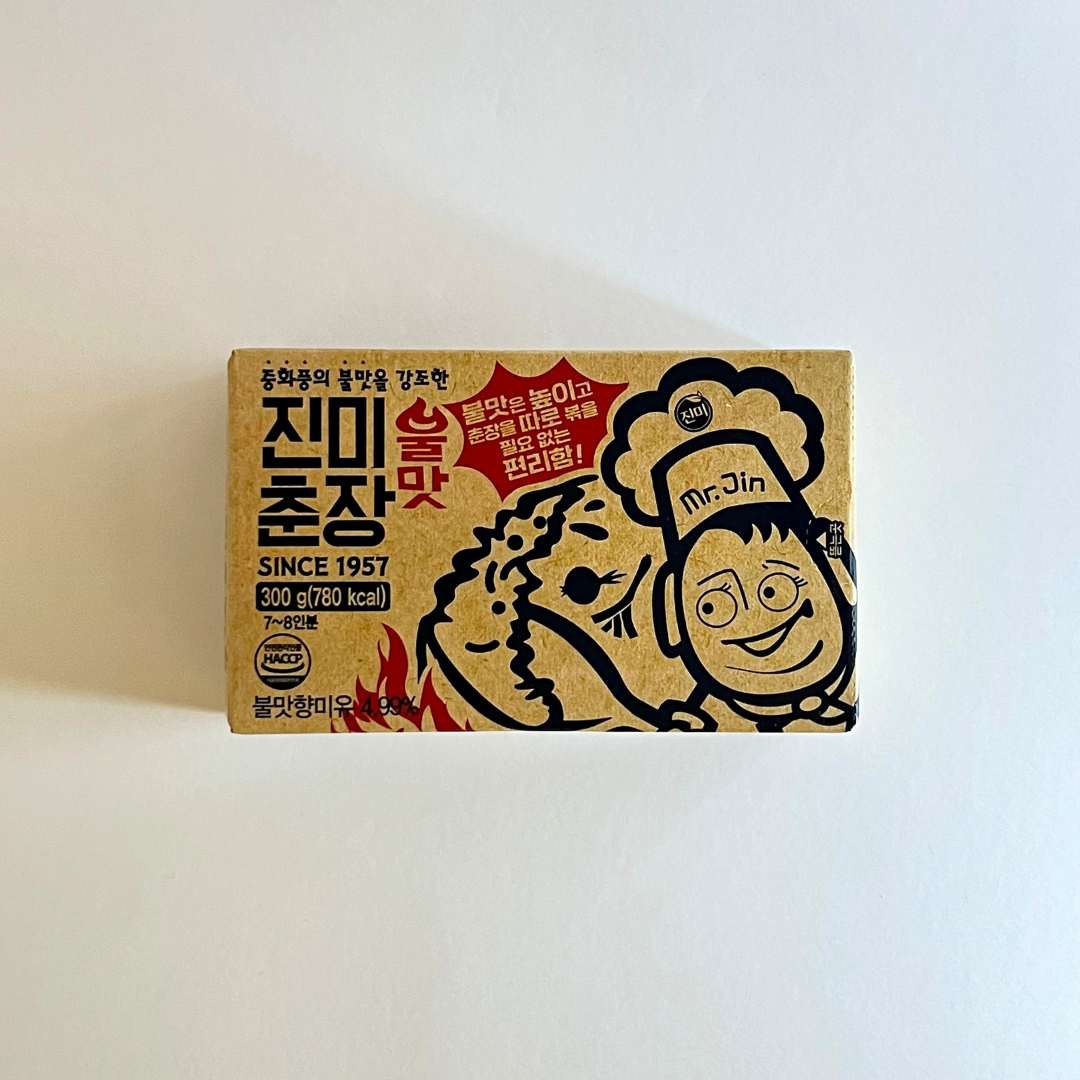 진미 불맛 춘장 300G(JM Black Bean Paste Spicy 300G)