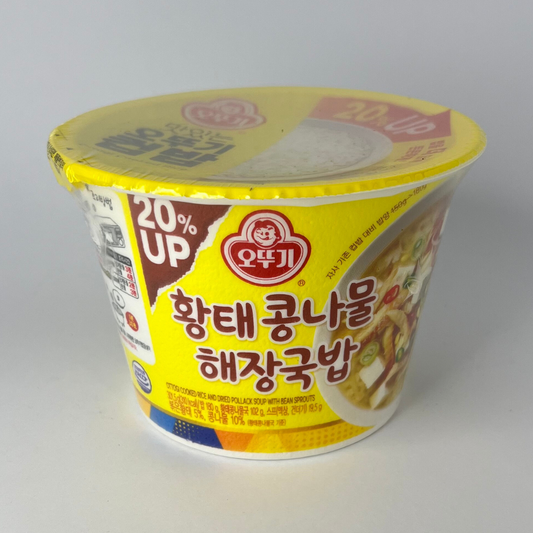 오뚜기 컵밥 황태콩나물해장국밥 301.5G(OTG Cooked Rice Pollack+Bean Sprouts Soup 301.5G)