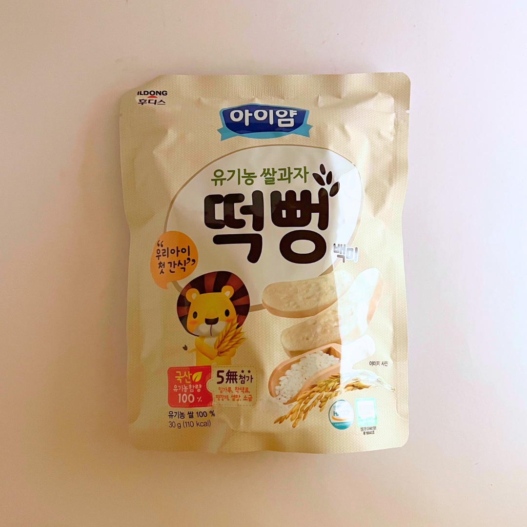 일동후디스 아이얌 유기농 쌀과자 백미 떡뻥 30G(IDF Rice Snack 30G)