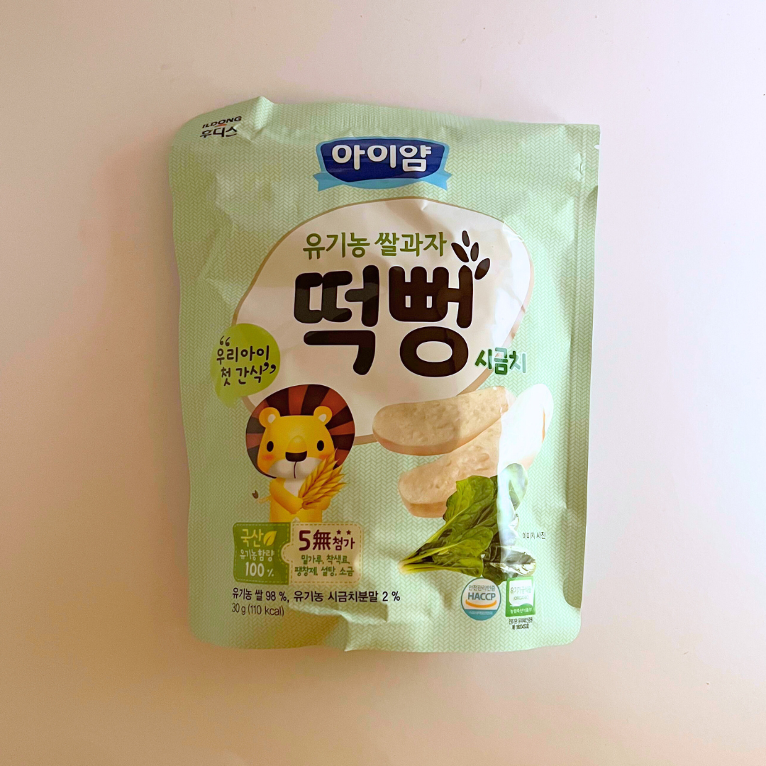 일동후디스 아이얌 유기농 쌀과자 시금치 떡뻥 30G(IDF Rice Snack Spinachi 30G)