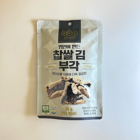 오희숙 명인 찹쌀김부각 30G(OHS 炸紫菜脆片 30G)