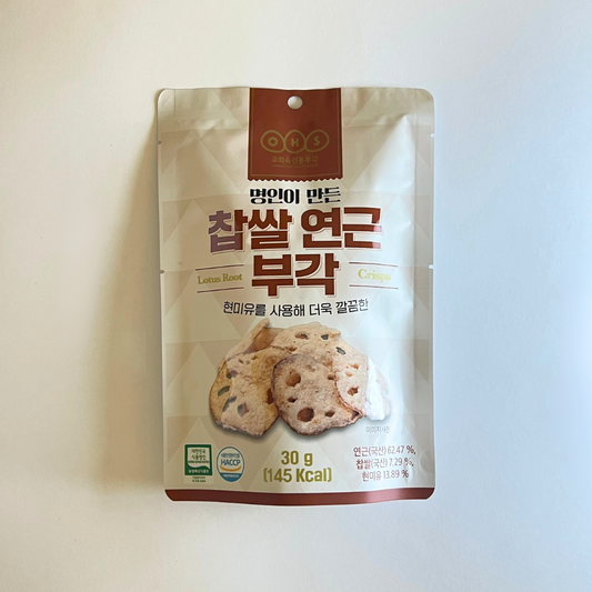 오희숙 명인 찹쌀연근부각 30G(OHS 炸藕片 30G)