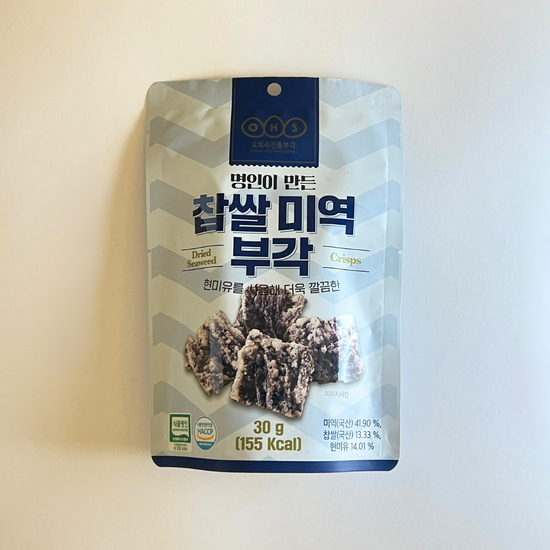 오희숙 명인 찹쌀미역부각 30G(OHS Fried Seaweed Crisps 30G)