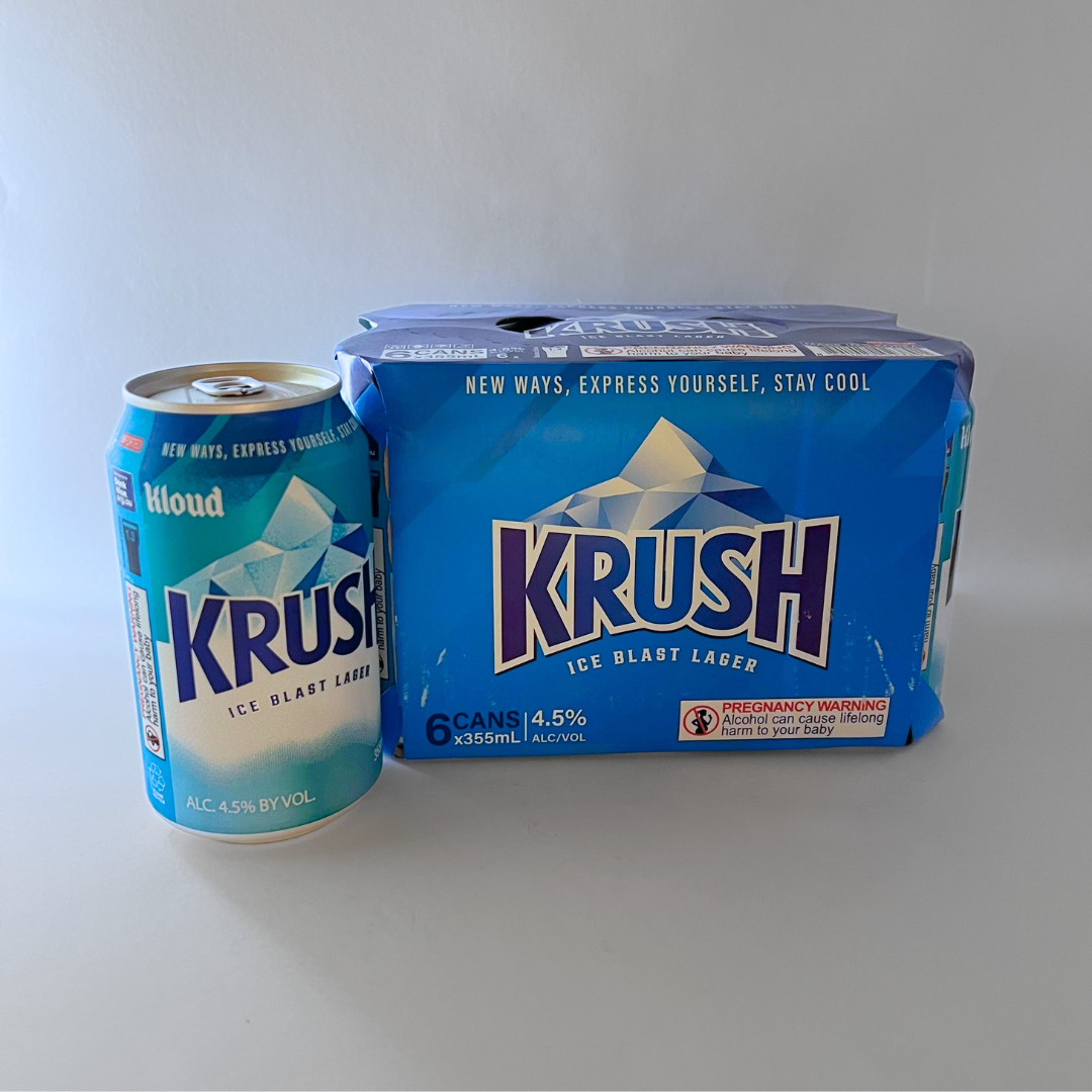 클라우드 크러쉬 맥주 355ML 6 CANS(KLOUD KRUSH ICE LAGER PACK)[MULTI]