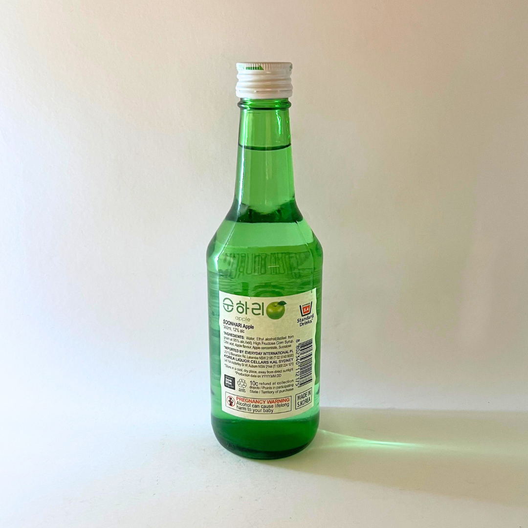 처음처럼 순하리 사과 360ml(CC Soonhari Apple Soju 360ml)