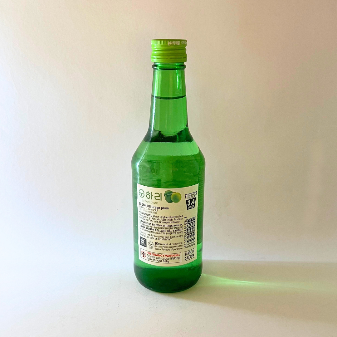 처음처럼 순하리 매실 360ml(CC Soonhari Green Plum Soju 360ml)