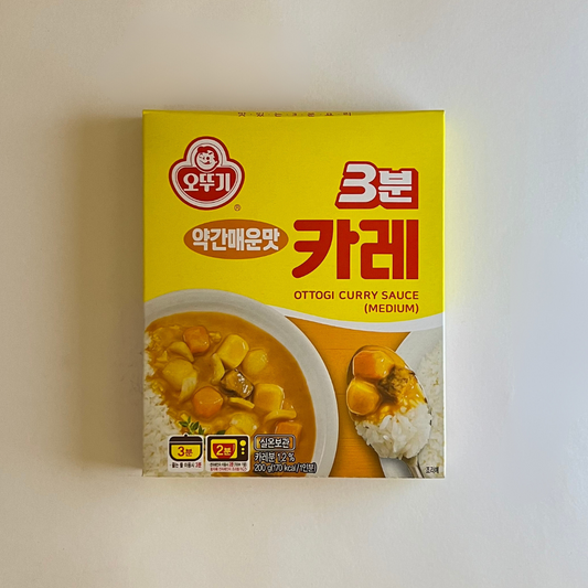 오뚜기 3분 카레 약간매운맛 200g(OTG 3min 咖喱 M-Hot 200g)