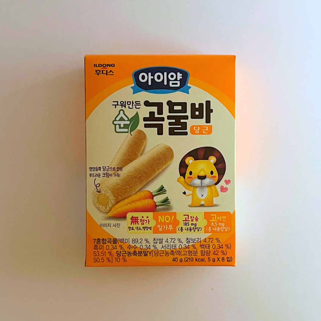 일동후디스 아이얌 구워만든 순곡물바 당근 40G(IDF Grain Bar Carrot 40G)