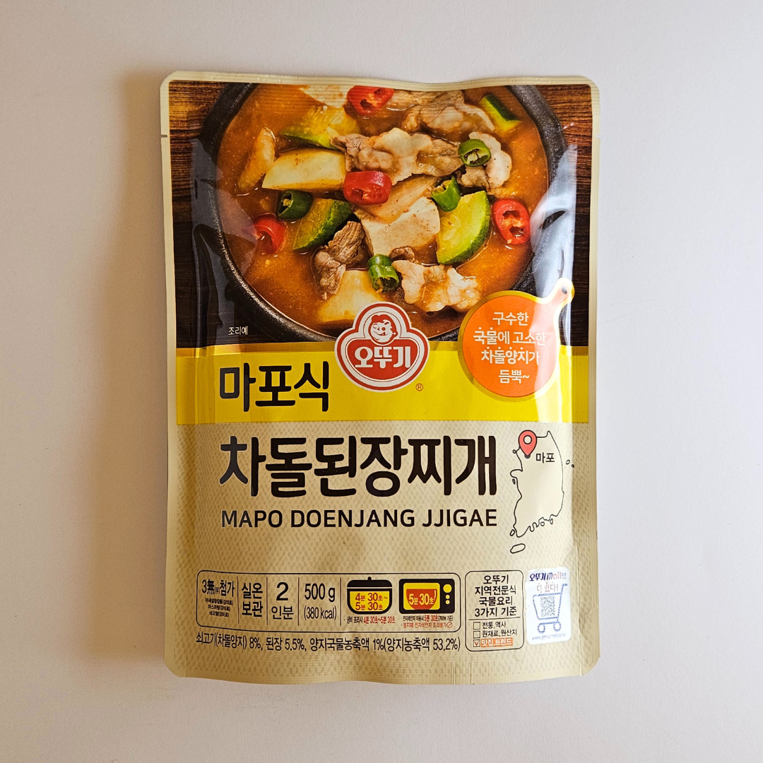 오뚜기 마포식 차돌된장찌개 500G(OTG牛腩豆酱炖肉500G)