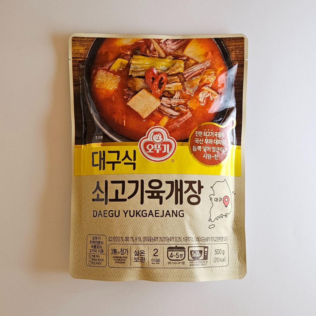 오뚜기 대구식 쇠고기 육개장 500G(OTG YOUKGAEJANG (SPICY BEEF SOUP) 500G)