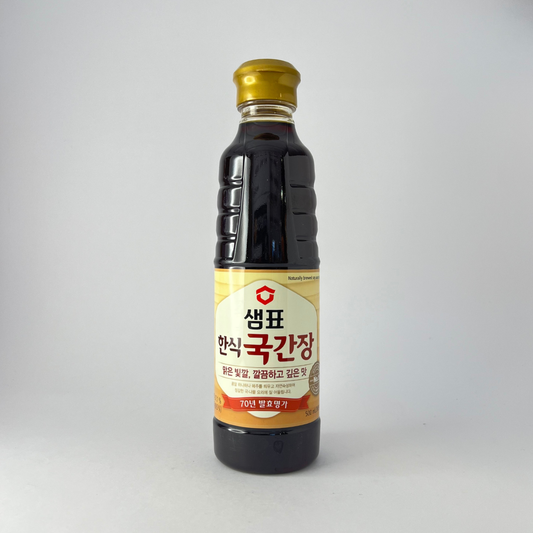 샘표 한식국간장 500ml(SP 自然酿造汤酱油 500ml)