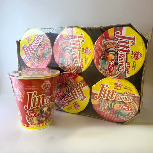 오뚜기 진라면 매운맛 컵 65G*6(OTG Jin Ramen Cup (Hot) 65G*6)[MULTI]