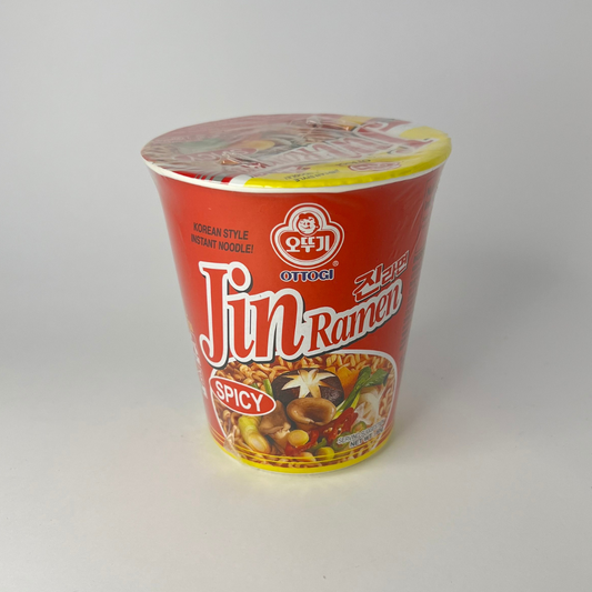 오뚜기 진라면 컵(매운맛) 65g(OTG Jin Ramen Cup(Spicy) 65g)[SINGLE]