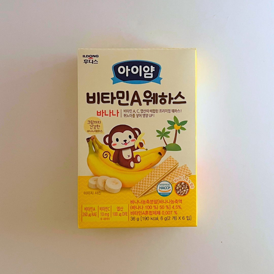 일동후디스 아이얌 비타민A 웨하스 바나나 36G(IDF VitA Banana Wafers 36G)