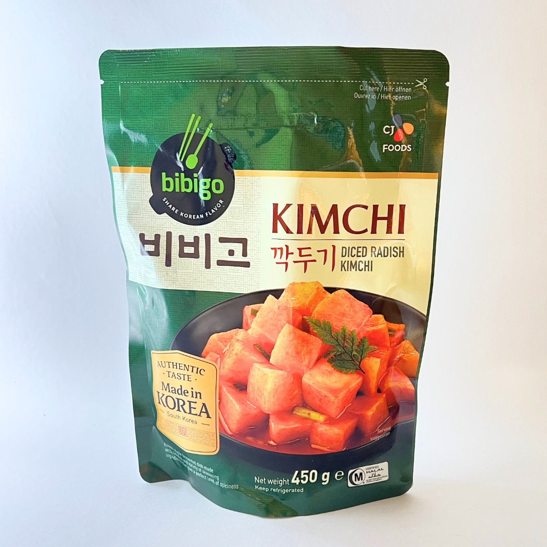 CJ 비비고 깍두기(파우치) 450G-1(CJ Radish Kimchi (Pouch) 450g-1)