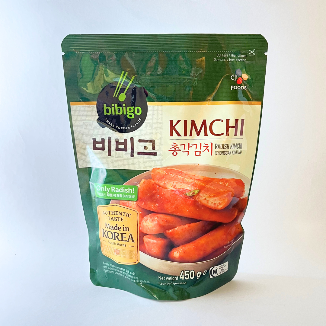 CJ 비비고 총각김치 파우치 450G(CJ 必品阁萝卜泡菜 450G)