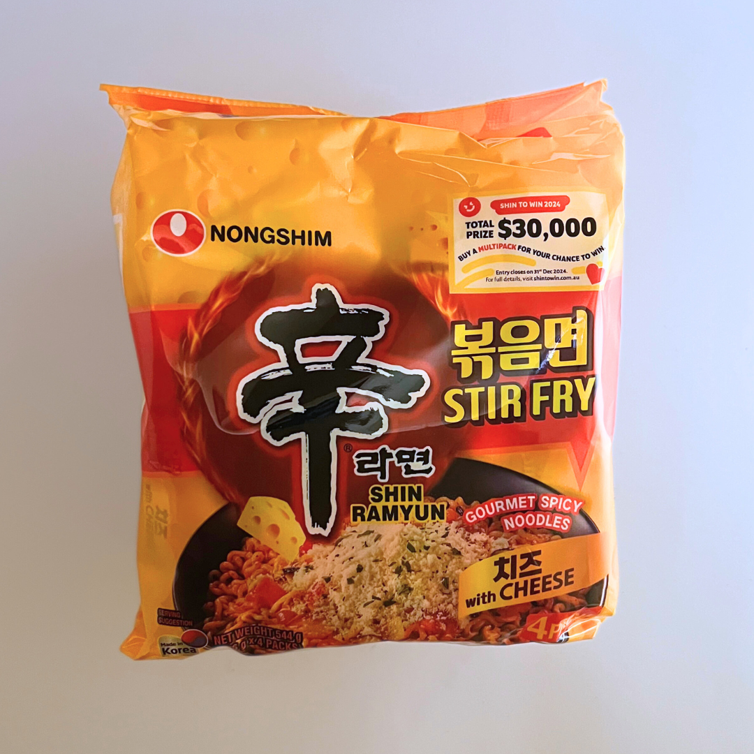 농심 신라면 볶음면 치즈멀티(NS Shin Ramen Stir-fry with Cheese 136G*4)[MULTI]