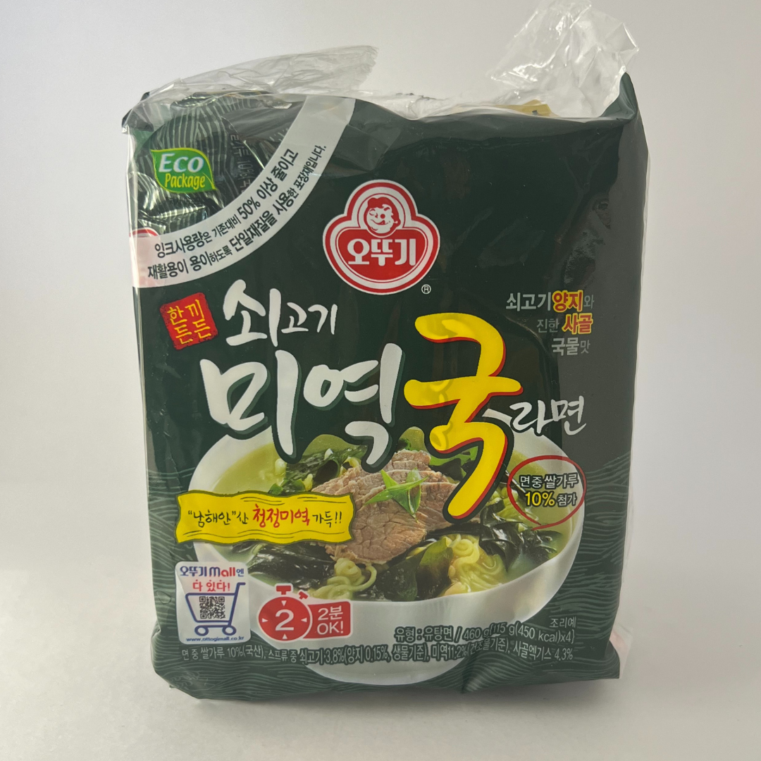 오뚜기 쇠고기미역국라면 멀티(OTG 海苔牛肉汤拉面 115*4)[多份]