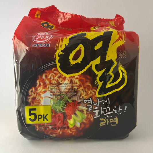 오뚜기 열라면 멀티(OTG Yeol Ramen(Spicy) 120g*5)[MULTI]